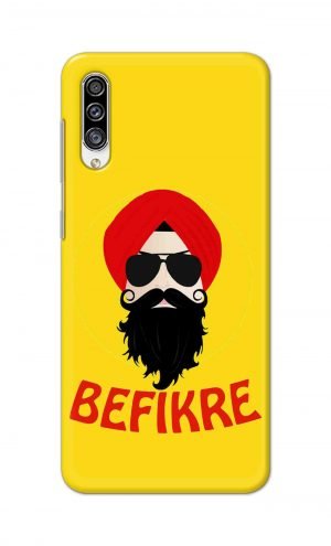 For Samsung Galaxy A30s Printed Mobile Case Back Cover Pouch (Sardar Ji Befikre)