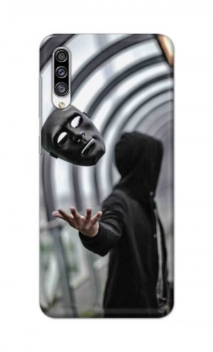 For Samsung Galaxy A30s Printed Mobile Case Back Cover Pouch (Mask Man)