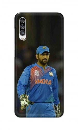 For Samsung Galaxy A30s Printed Mobile Case Back Cover Pouch (Mahendra Singh Dhoni)