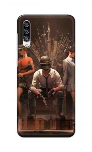 For Samsung Galaxy A30s Printed Mobile Case Back Cover Pouch (Pubg Sitting)