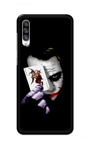 For Samsung Galaxy A30s Printed Mobile Case Back Cover Pouch (Joker Card In Hand)