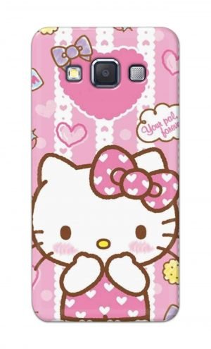 For Samsung Galaxy A5 2015 Printed Mobile Case Back Cover Pouch (Hello Kitty Pink)