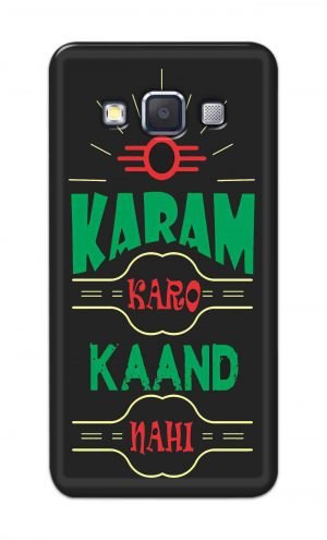 For Samsung Galaxy A5 2015 Printed Mobile Case Back Cover Pouch (Karam Karo Kaand Nahi)