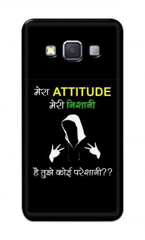 For Samsung Galaxy A5 2015 Printed Mobile Case Back Cover Pouch (Mera Attitude Meri Nishani)