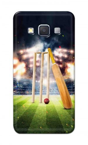 For Samsung Galaxy A5 2015 Printed Mobile Case Back Cover Pouch (Cricket Bat Ball)