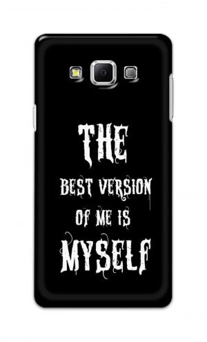 For Samsung Galaxy A7 Printed Mobile Case Back Cover Pouch (The Best Version Of Me)