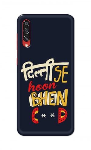 For Samsung Galaxy A70s Printed Mobile Case Back Cover Pouch (Dilli Se Hoon)