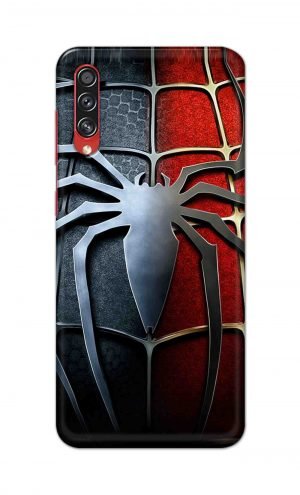 For Samsung Galaxy A70s Printed Mobile Case Back Cover Pouch (Spider)