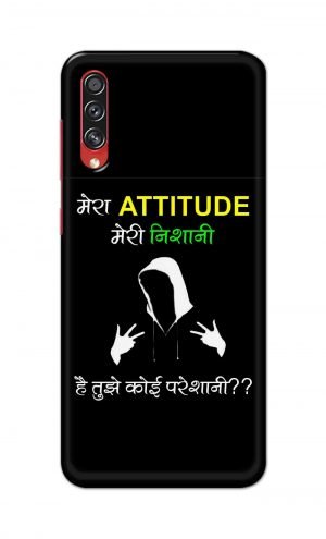 For Samsung Galaxy A70s Printed Mobile Case Back Cover Pouch (Mera Attitude Meri Nishani)