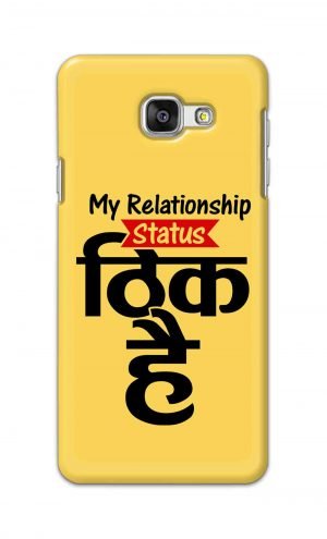 For Samsung Galaxy A7 2016 Printed Mobile Case Back Cover Pouch (My Relationship Status)