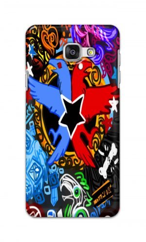 For Samsung Galaxy A7 2016 Printed Mobile Case Back Cover Pouch (Colorful Eagle)