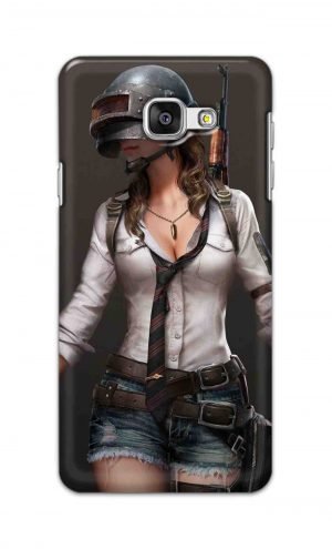 For Samsung Galaxy A7 2016 Printed Mobile Case Back Cover Pouch (Pubg Girl)