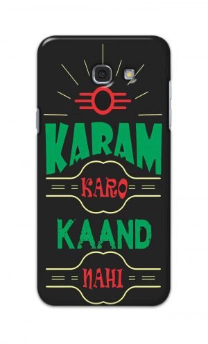 For Samsung Galaxy A7 2017 Printed Mobile Case Back Cover Pouch (Karam Karo Kaand Nahi)
