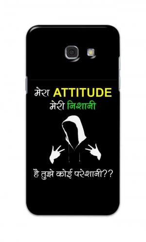 For Samsung Galaxy A7 2017 Printed Mobile Case Back Cover Pouch (Mera Attitude Meri Nishani)