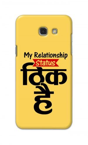 For Samsung Galaxy A7 2017 Printed Mobile Case Back Cover Pouch (My Relationship Status)
