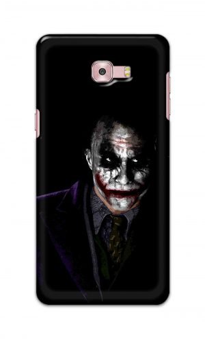 For Samsung Galaxy C9 Pro Printed Mobile Case Back Cover Pouch (Joker Why So Serious)
