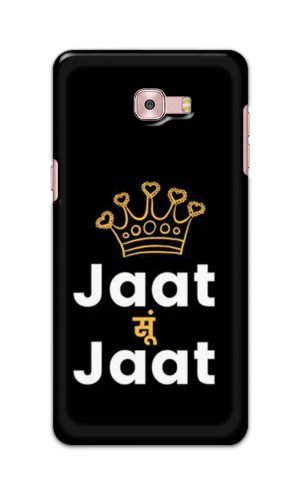 For Samsung Galaxy C9 Pro Printed Mobile Case Back Cover Pouch (Jaat Su Jaat)
