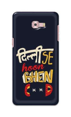 For Samsung Galaxy C9 Pro Printed Mobile Case Back Cover Pouch (Dilli Se Hoon)
