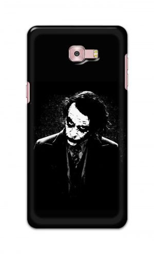 For Samsung Galaxy C9 Pro Printed Mobile Case Back Cover Pouch (Joker Black And White)
