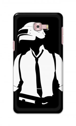 For Samsung Galaxy C9 Pro Printed Mobile Case Back Cover Pouch (Pubg)