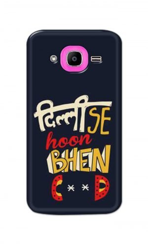 For Samsung Galaxy J2 Pro Printed Mobile Case Back Cover Pouch (Dilli Se Hoon)