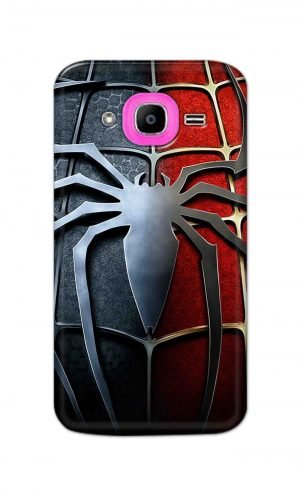 For Samsung Galaxy J2 Pro Printed Mobile Case Back Cover Pouch (Spider)