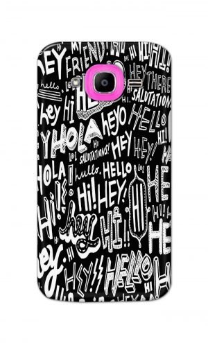 For Samsung Galaxy J2 Pro Printed Mobile Case Back Cover Pouch (Black And White Graffiti)