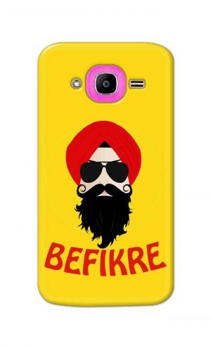 For Samsung Galaxy J2 Pro Printed Mobile Case Back Cover Pouch (Sardar Ji Befikre)