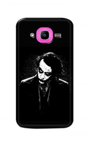 For Samsung Galaxy J2 Pro Printed Mobile Case Back Cover Pouch (Joker Black And White)