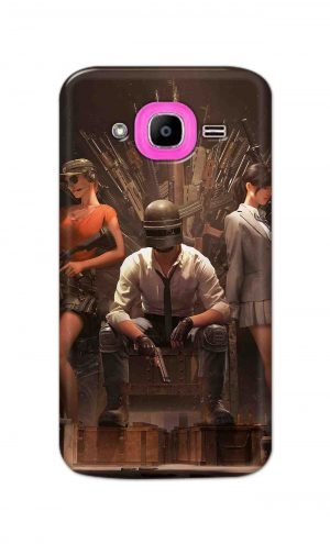 For Samsung Galaxy J2 Pro Printed Mobile Case Back Cover Pouch (Pubg Sitting)
