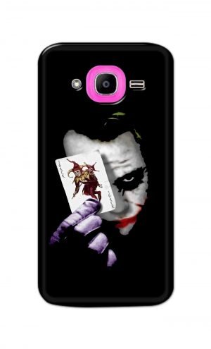 For Samsung Galaxy J2 Pro Printed Mobile Case Back Cover Pouch (Joker Card In Hand)