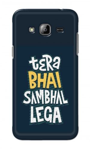 For Samsung Galaxy J3 Printed Mobile Case Back Cover Pouch (Tera Bhai Sambhal Lega)