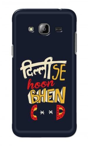 For Samsung Galaxy J3 Printed Mobile Case Back Cover Pouch (Dilli Se Hoon)