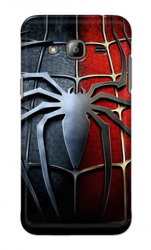 For Samsung Galaxy J3 Printed Mobile Case Back Cover Pouch (Spider)