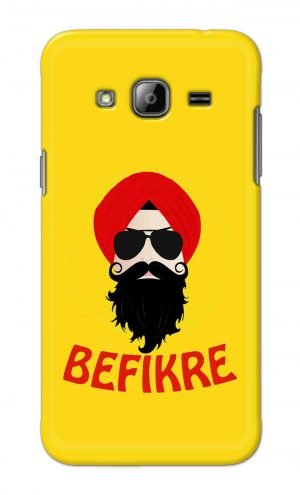 For Samsung Galaxy J3 Printed Mobile Case Back Cover Pouch (Sardar Ji Befikre)