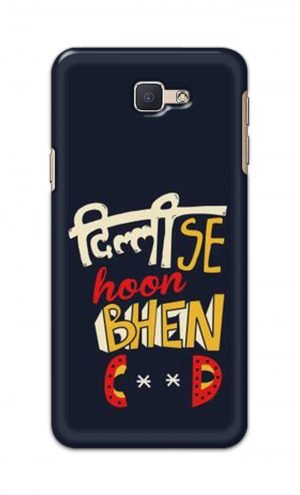 For Samsung Galaxy J5 Prime Printed Mobile Case Back Cover Pouch (Dilli Se Hoon)