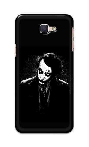 For Samsung Galaxy J5 Prime Printed Mobile Case Back Cover Pouch (Joker Black And White)