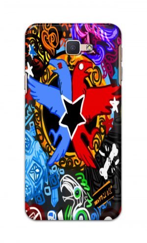 For Samsung Galaxy J5 Prime Printed Mobile Case Back Cover Pouch (Colorful Eagle)