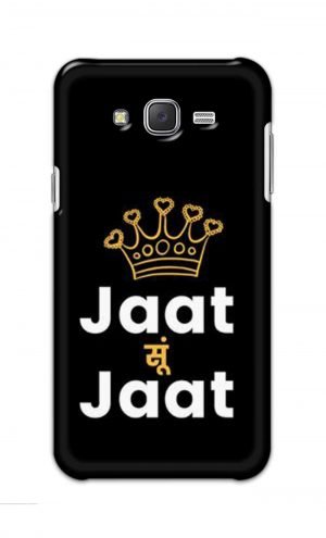 For Samsung Galaxy J7 Printed Mobile Case Back Cover Pouch (Jaat Su Jaat)