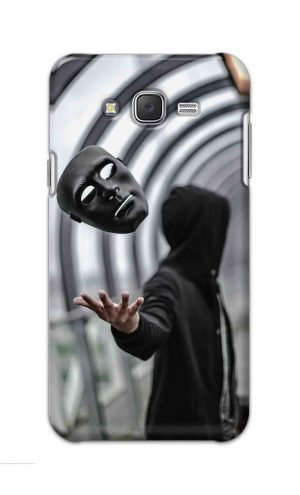 For Samsung Galaxy J7 Printed Mobile Case Back Cover Pouch (Mask Man)