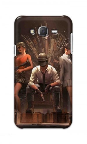 For Samsung Galaxy J7 Printed Mobile Case Back Cover Pouch (Pubg Sitting)