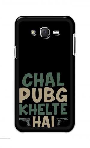 For Samsung Galaxy J7 Printed Mobile Case Back Cover Pouch (Pubg Khelte Hain)