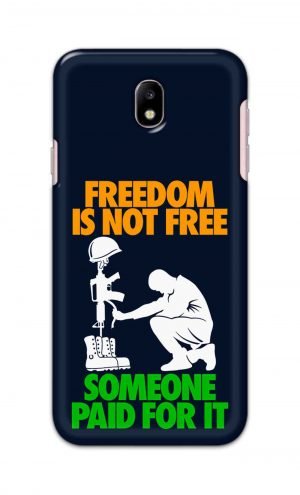 For Samsung Galaxy J7 2017 Printed Mobile Case Back Cover Pouch (Freedom Is Not Free)