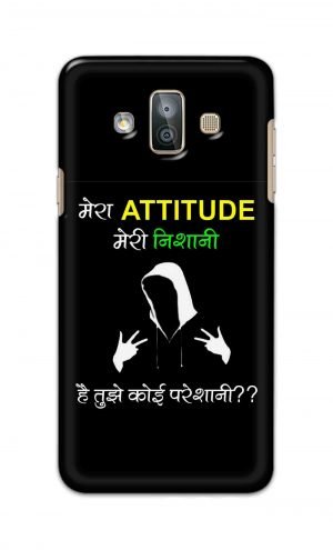 For SamsungGalaxy J7 Duo Printed Mobile Case Back Cover Pouch (Mera Attitude Meri Nishani)