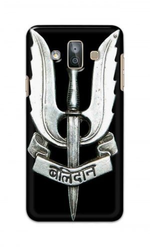 For SamsungGalaxy J7 Duo Printed Mobile Case Back Cover Pouch (Indian Army Camouflage Balidan Badge)