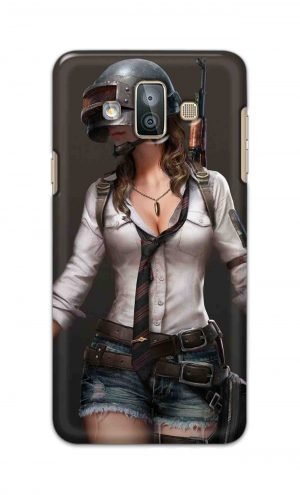 For SamsungGalaxy J7 Duo Printed Mobile Case Back Cover Pouch (Pubg Girl)