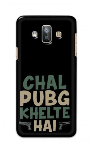For SamsungGalaxy J7 Duo Printed Mobile Case Back Cover Pouch (Pubg Khelte Hain)