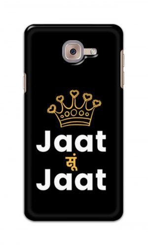 For Samsung Galaxy J7 Max Printed Mobile Case Back Cover Pouch (Jaat Su Jaat)