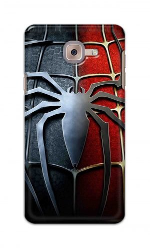 For Samsung Galaxy J7 Max Printed Mobile Case Back Cover Pouch (Spider)