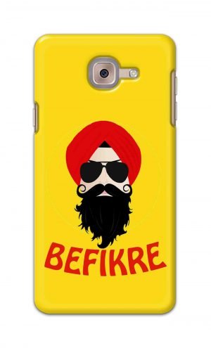 For Samsung Galaxy J7 Max Printed Mobile Case Back Cover Pouch (Sardar Ji Befikre)